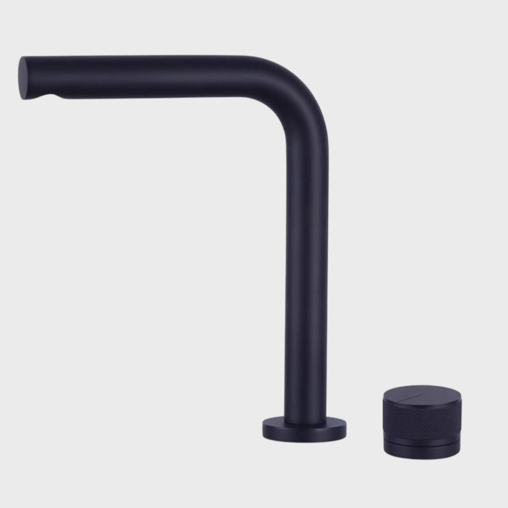 Robinet sur plan haut noir