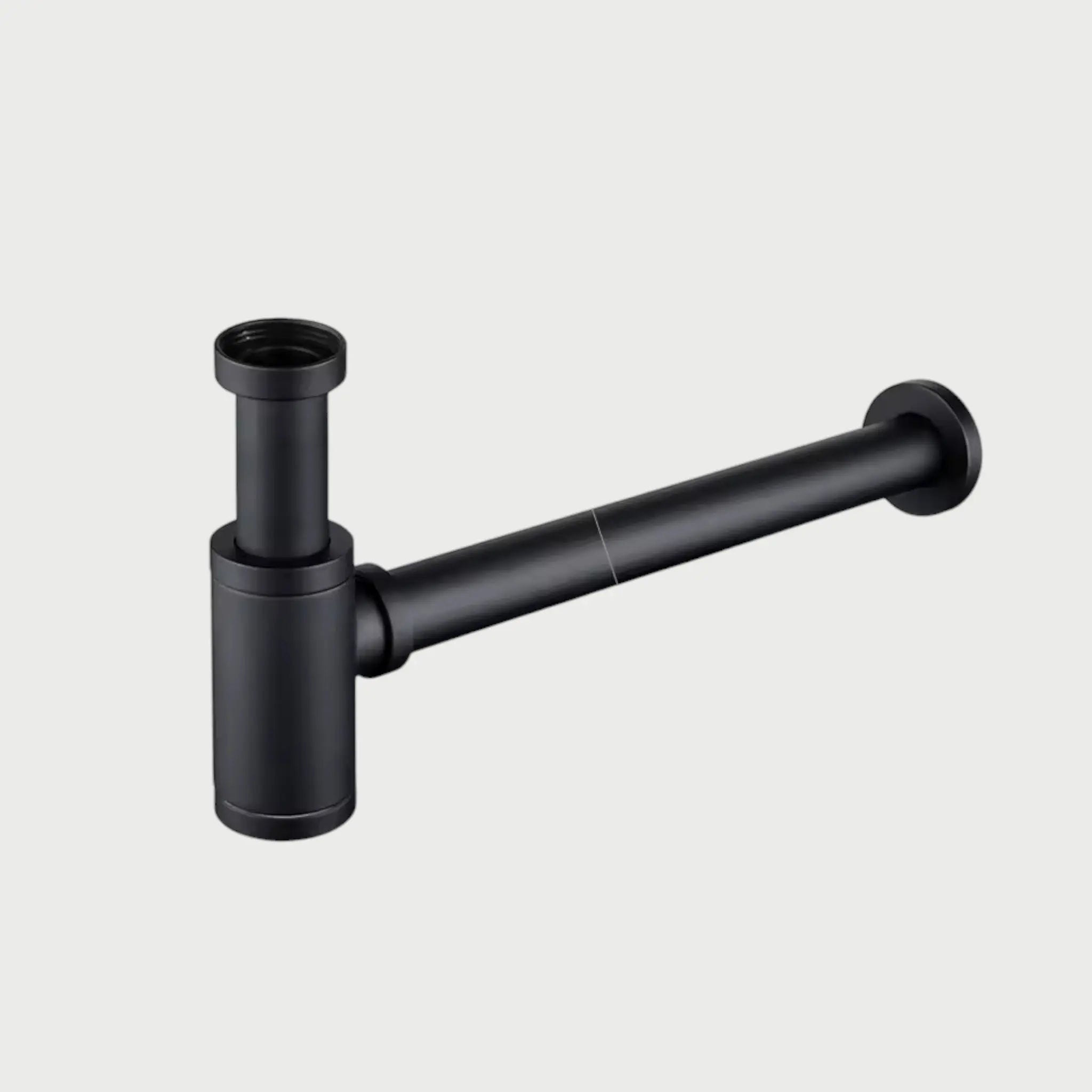 Siphon finition noir mat