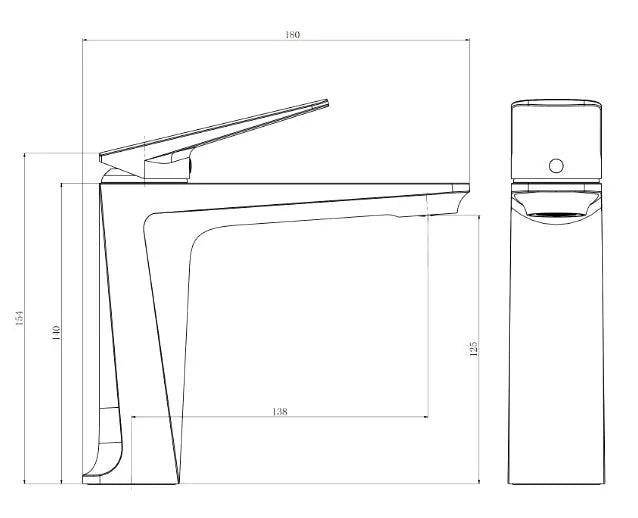 Robinet Mitigeur lavabo sur plan 3 couleurs