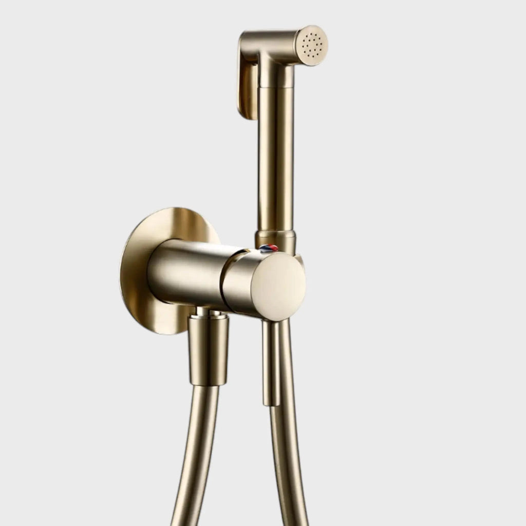 Kit Douchette hygiénique or brossé