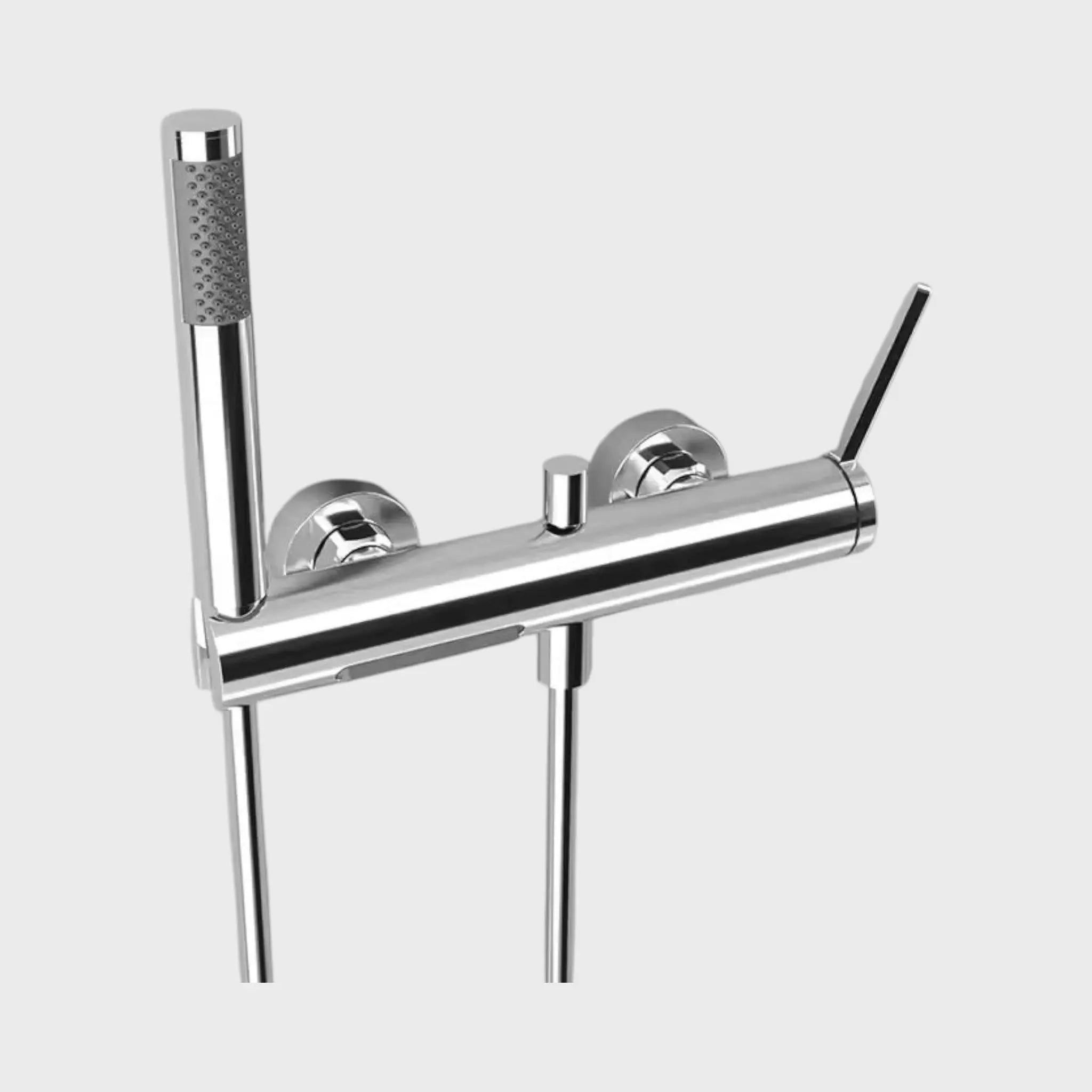 Robinet mitigeur de baignoire mural chromé