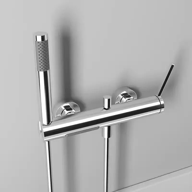 Robinet mitigeur de baignoire mural chromé