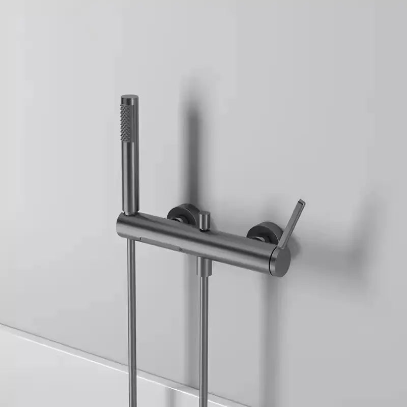 Robinet mitigeur de baignoire mural anthracite 