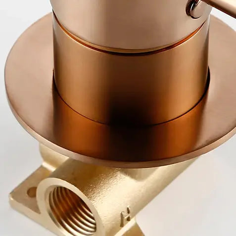 Mitigeur de lavabo pour montage encastré mural or rose