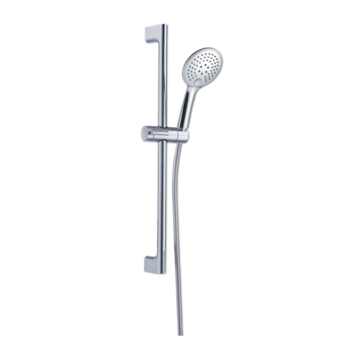 Ensemble de douche chromé 3 pièces