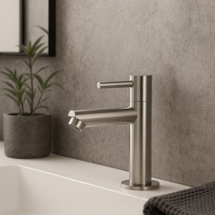 Mitigeur lave-mains façon inox