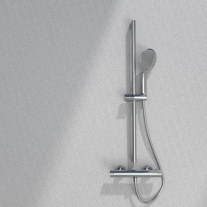 Ensemble de douche chromé 3 pièces