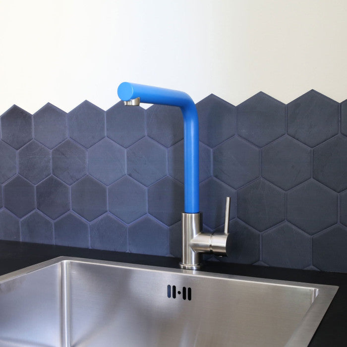 Mitigeur évier bleu
