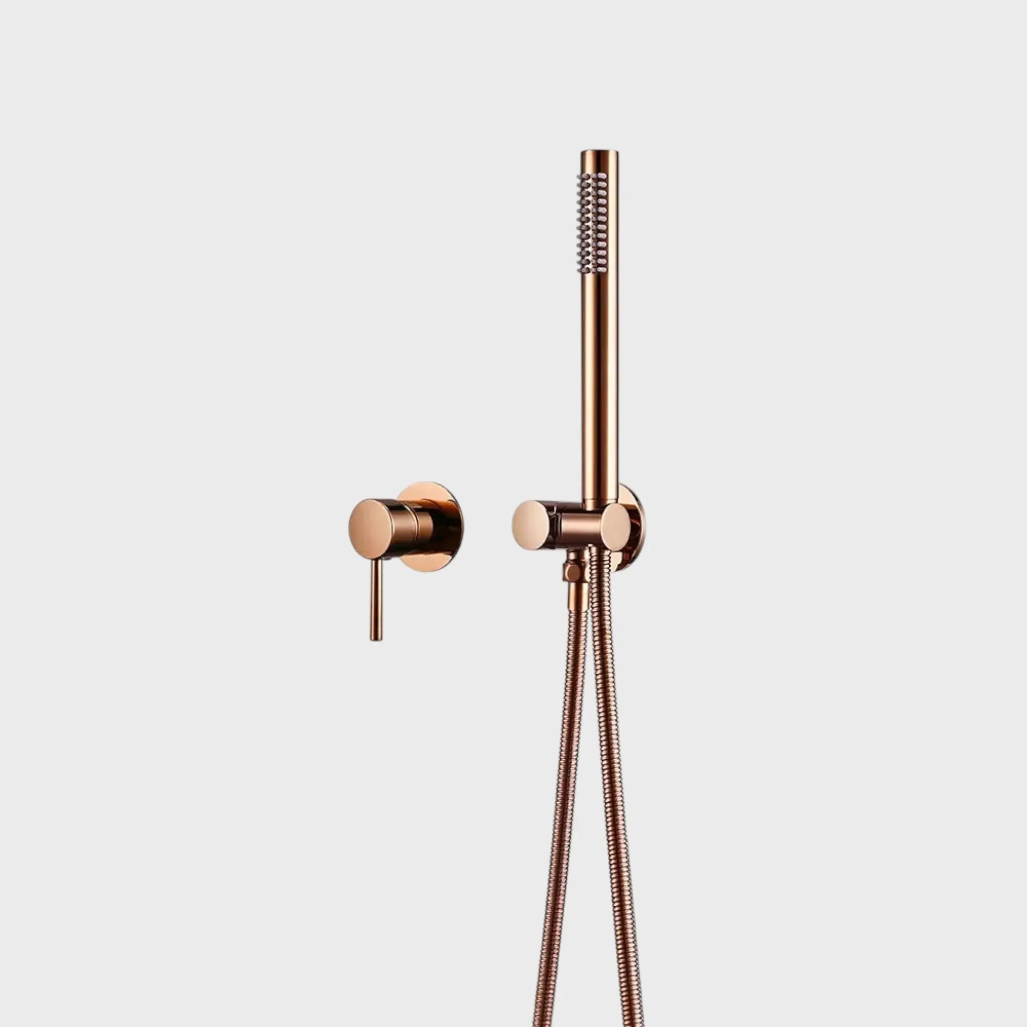 Mitigeur de douche thermostatique or rose